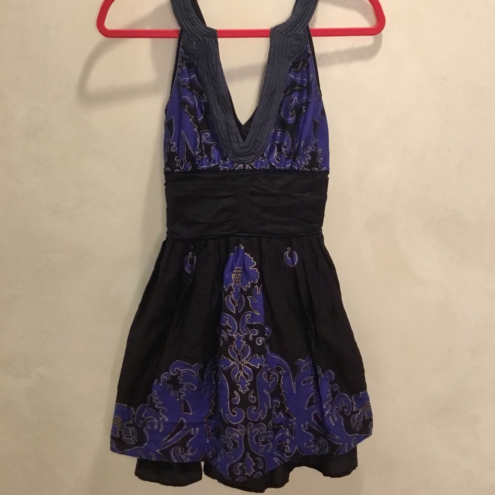 Free People Fit and Flare 💙🖤💛